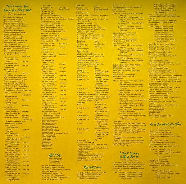 Stevie Wonder : Hotter Than July (LP, Album, Gat)