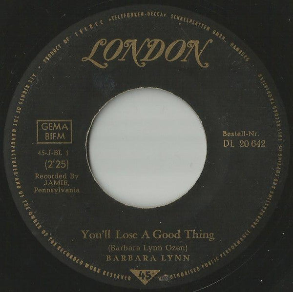 Barbara Lynn : You'll Lose a Good Thing (7")