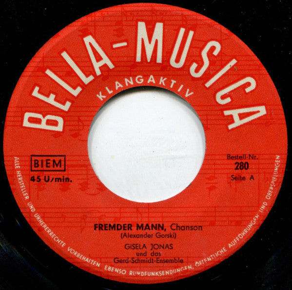 Gisela Jonas : Fremder Mann (7", Single)