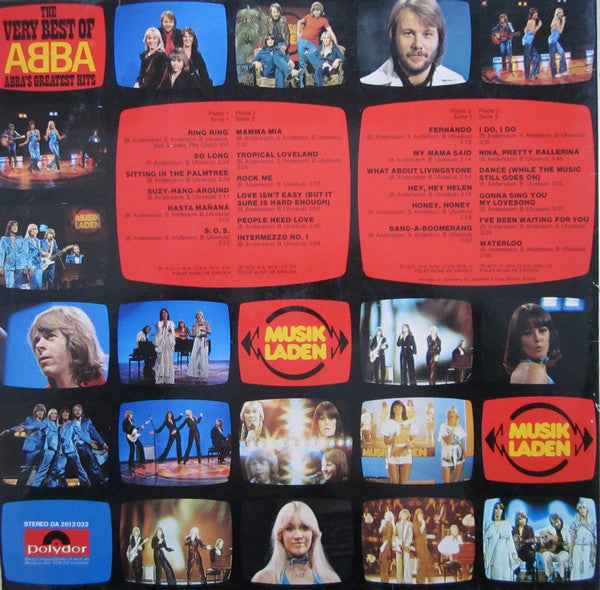 ABBA : The Very Best Of ABBA (ABBA's Greatest Hits) (2xLP, Comp, Gat)