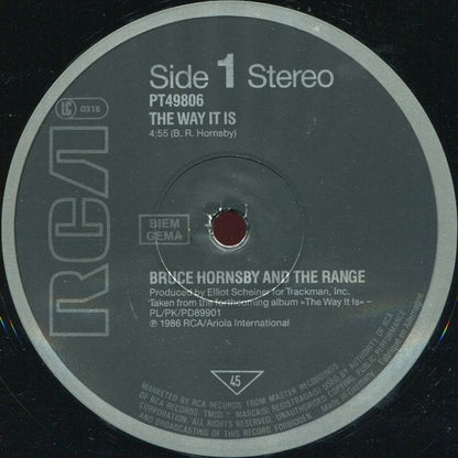 Bruce Hornsby And The Range : The Way It Is (12", Maxi)