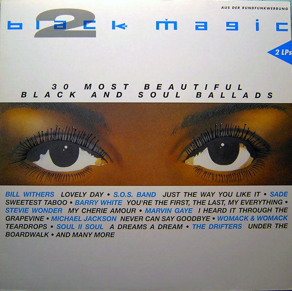 Various : Black Magic 2 - 30 Most Beautiful Black And Soul Ballads (2xLP, Comp)