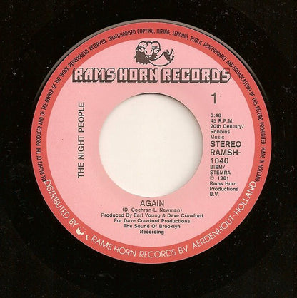 The Night People : Again (7", Single)