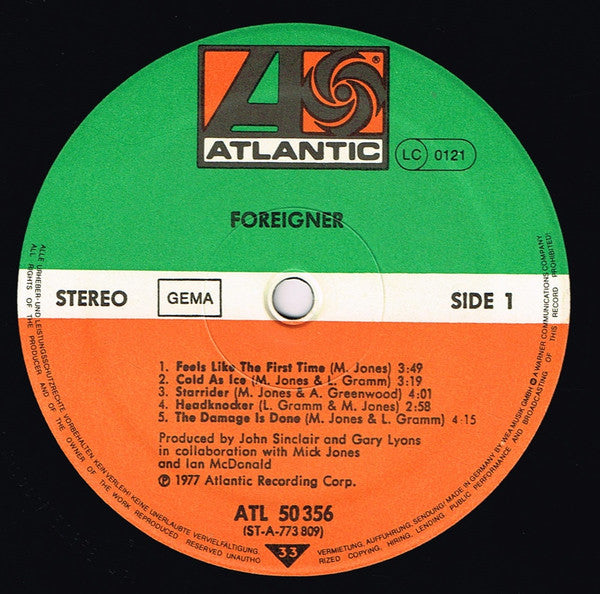 Foreigner : Foreigner (LP, Album)