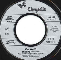 Go West : We Close Our Eyes (7", Single)