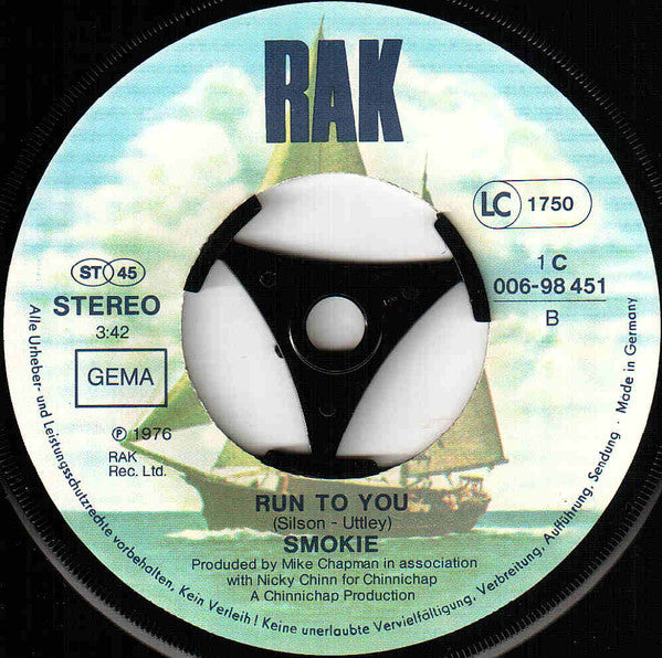 Smokie : Living Next Door To Alice (7", Single, EMI)