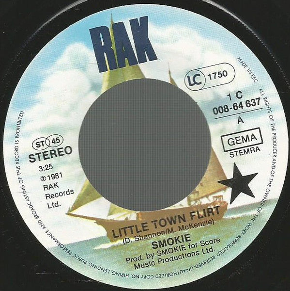 Smokie : Little Town Flirt (7", Single)