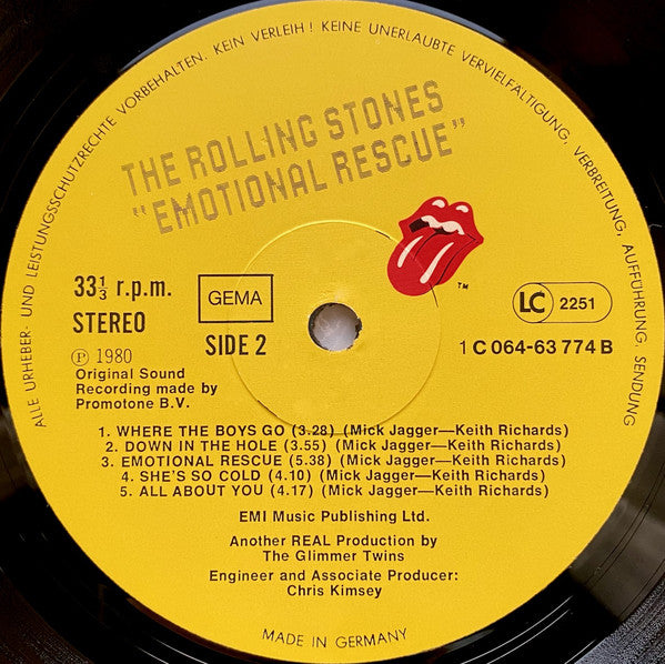 The Rolling Stones : Emotional Rescue (LP, Album)
