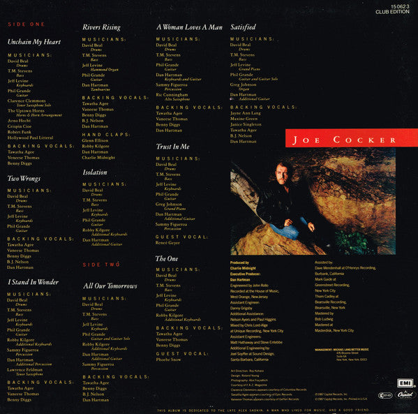Joe Cocker : Unchain My Heart (LP, Album, Club)