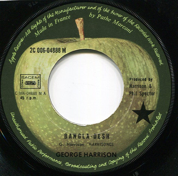 George Harrison : Bangla Desh / Deep Blue (7", Single)