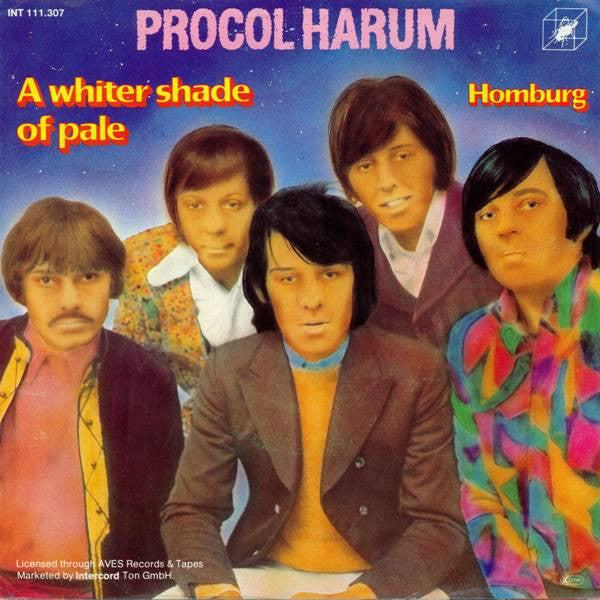 Procol Harum : A Whiter Shade Of Pale / Homburg (7", Single, RE)