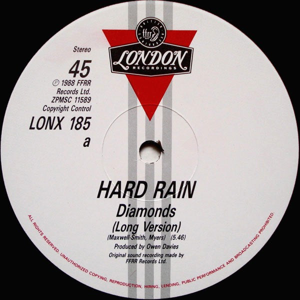 Hard Rain : Diamonds (12")