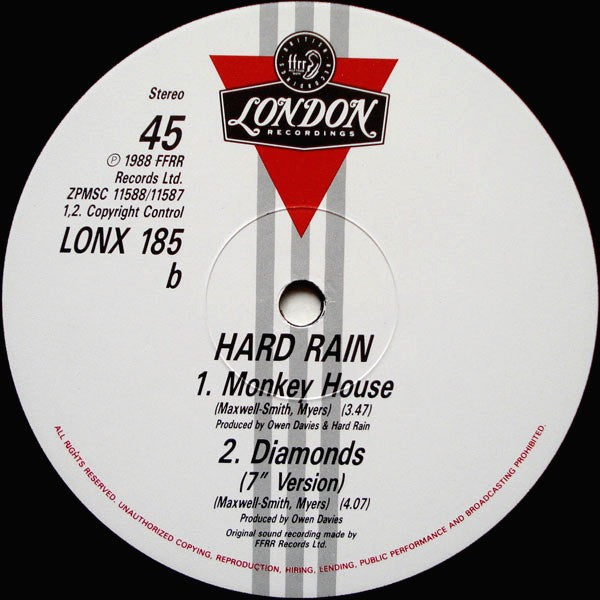 Hard Rain : Diamonds (12")