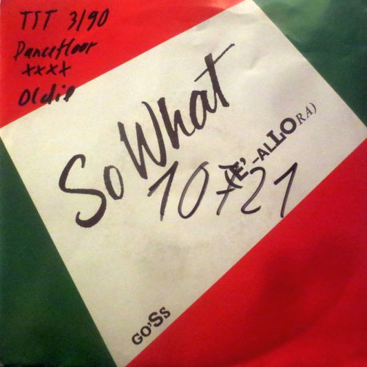 Gilbert O'Sullivan : So What (E'-Allora) (7", Single)