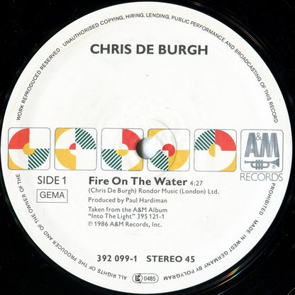 Chris de Burgh : Fire On The Water (12")