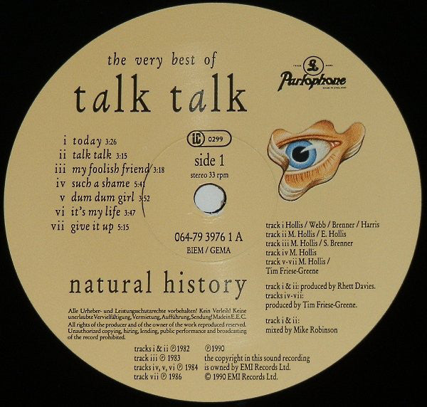 Talk Talk : Natural History (The Very Best Of Talk Talk) (LP, Comp)