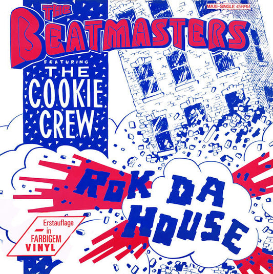 The Beatmasters Featuring The Cookie Crew : Rok Da House (12", Maxi, Pin)