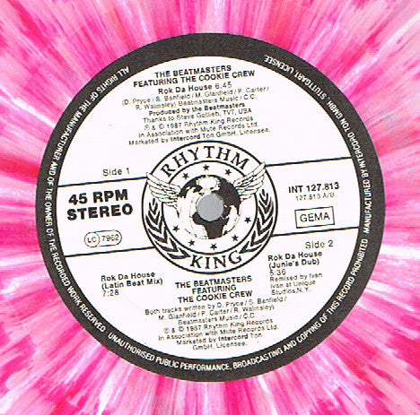 The Beatmasters Featuring The Cookie Crew : Rok Da House (12", Maxi, Pin)