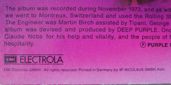 Deep Purple : Burn (LP, Album, RE)