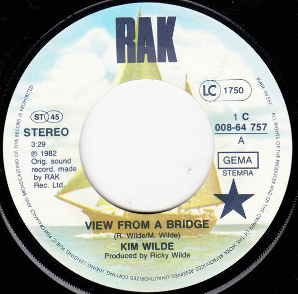 Kim Wilde : View From A Bridge (7", Single)