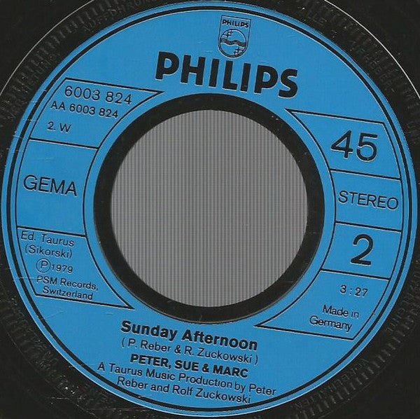 Peter, Sue & Marc : Columbus (7", Single)