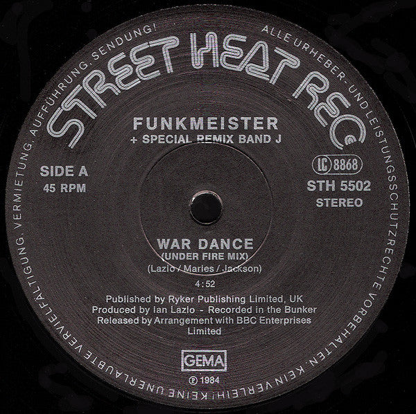 Funkmeister : War Dance (Under Fire Mix) (12", Maxi)