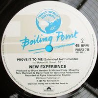 New Experience : Prove It To Me (Extended Version) (12")