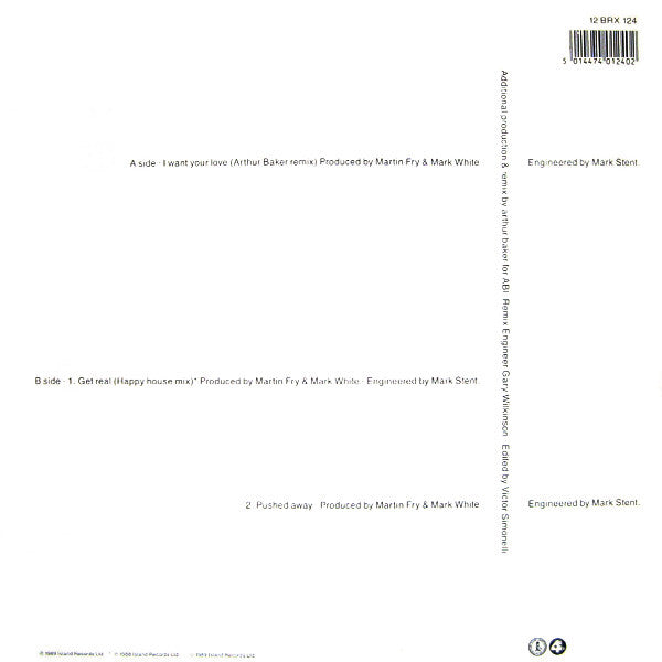 Paul Rutherford : I Want Your Love (Arthur Baker Remix) (12", Single)