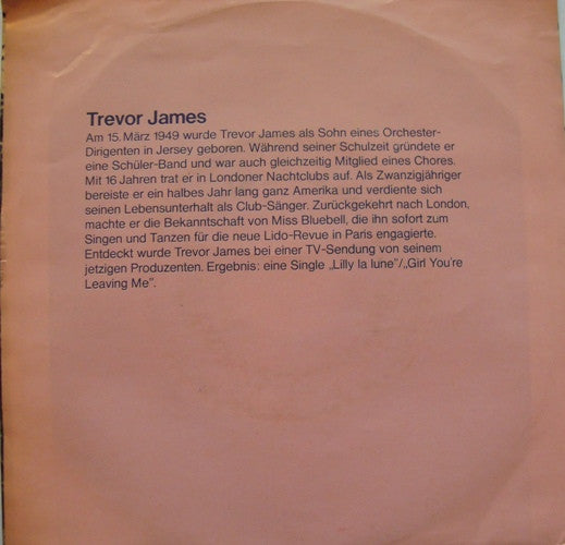 Trevor James : Lilly La Lune (7", Single)