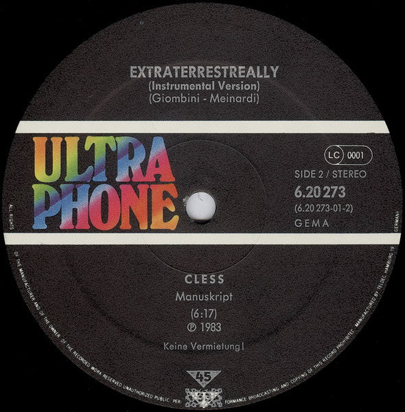 Cless : Extraterrestreally (12", Maxi)