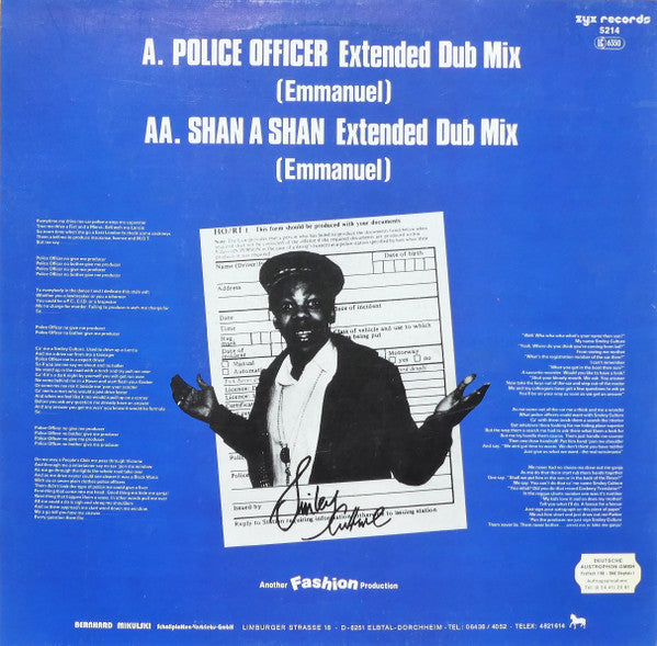 Smiley Culture : Police Officer (12")