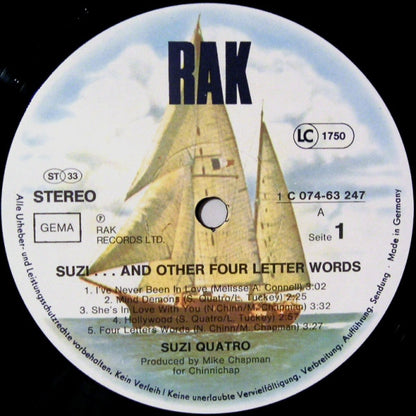 Suzi Quatro : Suzi... And Other Four Letter Words (LP, Album)