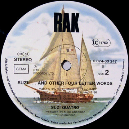 Suzi Quatro : Suzi... And Other Four Letter Words (LP, Album)