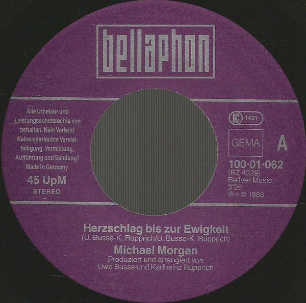 Michael Morgan (2) : Herzschlag Bis Zur Ewigkeit (7", Single)