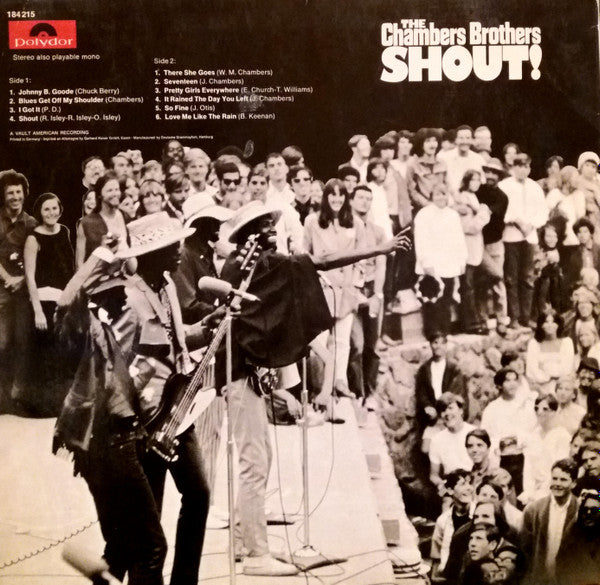 The Chambers Brothers : Shout! (LP, Album)