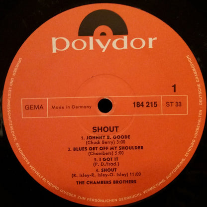 The Chambers Brothers : Shout! (LP, Album)