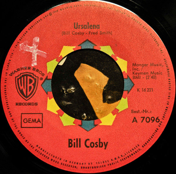 Bill Cosby : Hooray For The Salvation Army Band / Ursalena (7", Single)