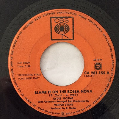 Eydie Gormé : Blame It On The Bossa Nova (7", Single, RE)