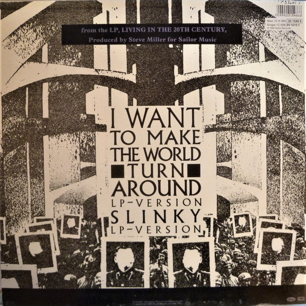 Steve Miller Band : I Want To Make The World Turn Around / Slinky (12", Maxi)
