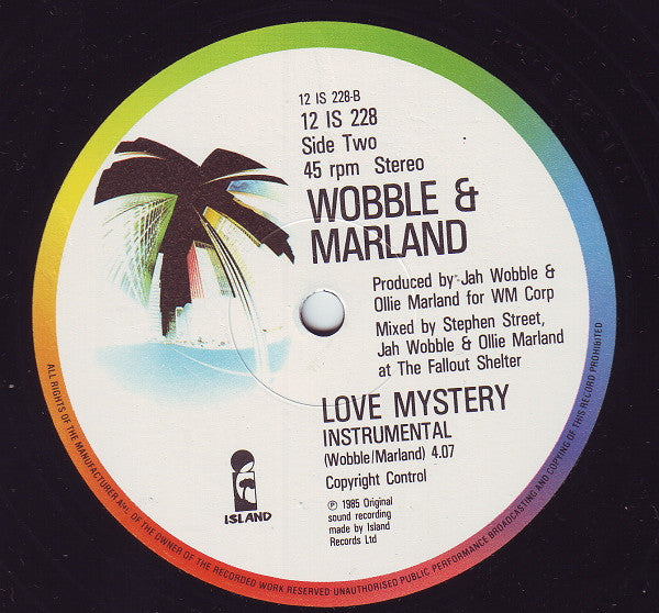 Jah Wobble & Ollie Marland : Love Mystery (12", Single)