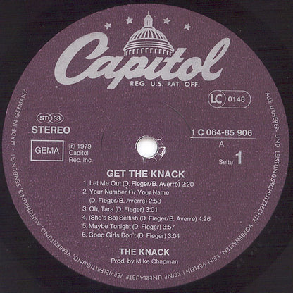 The Knack (3) : Get The Knack (LP, Album, RE)