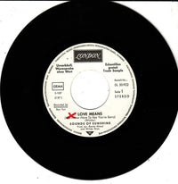 Sounds Of Sunshine : Love Means (You Never Have To Say You're Sorry) (7", Single)