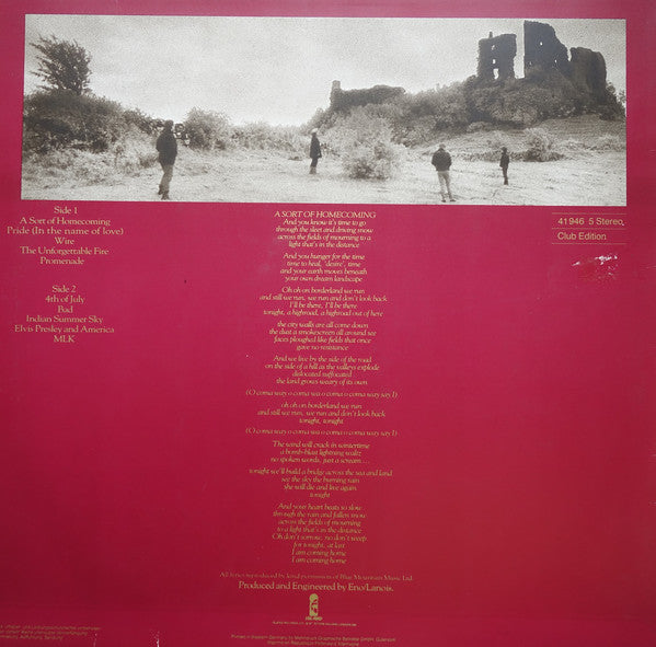 U2 : The Unforgettable Fire (LP, Album, Club)