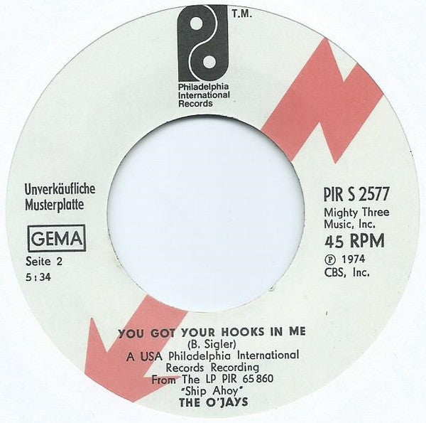 The O'Jays : Now That We Found Love (7", Promo)