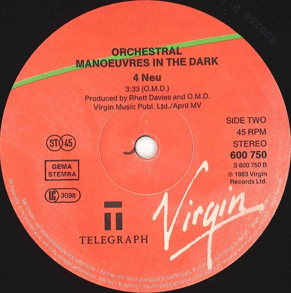 OMD* : Genetic Engineering (312mm Version) (12", Single)