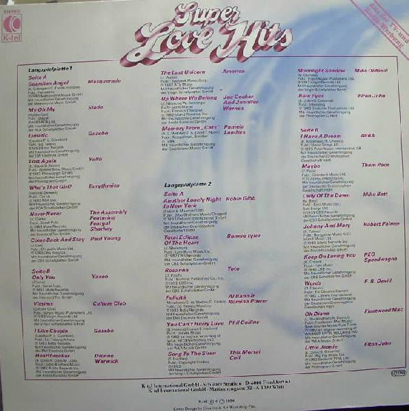 Various : Super Love Hits (2xLP, Comp)