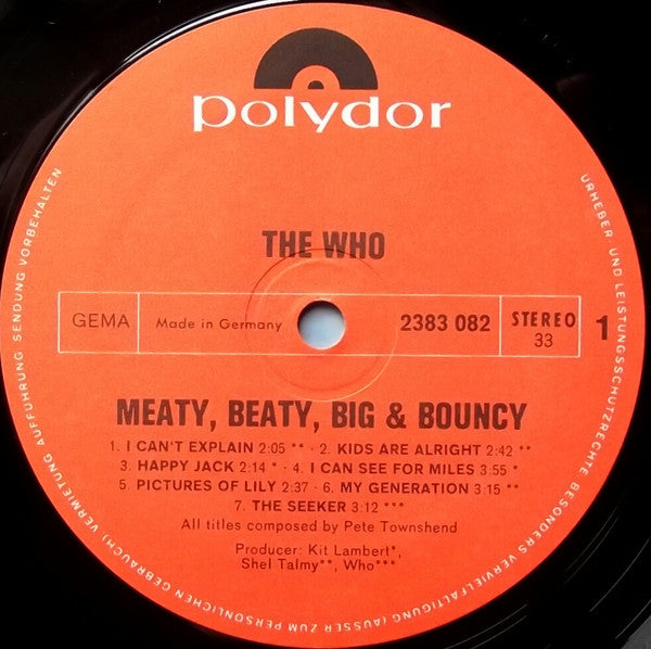 The Who : Meaty Beaty Big And Bouncy (LP, Comp, RP, Gat)