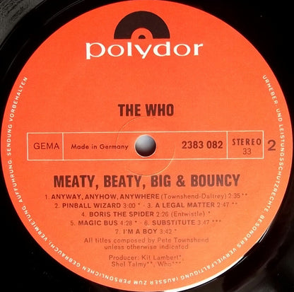 The Who : Meaty Beaty Big And Bouncy (LP, Comp, RP, Gat)