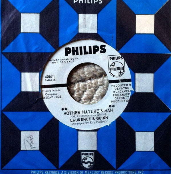 Laurence & Quinn : Mother Nature's Man/Georgia Sun (7", Single, Promo, Styrene)