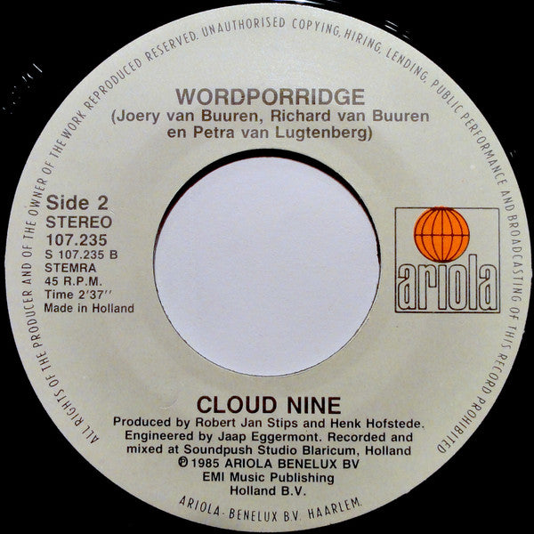 Cloud Nine (6) : It Started When The Rain Came (7")